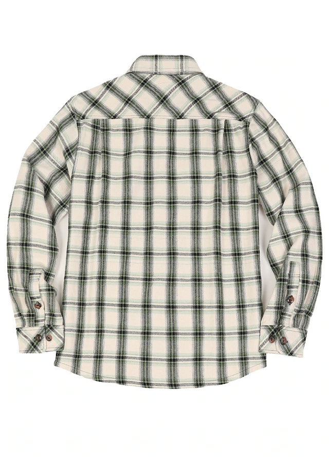 Men's Stalwart Heavyweight Flannel Shirts,10.6oz