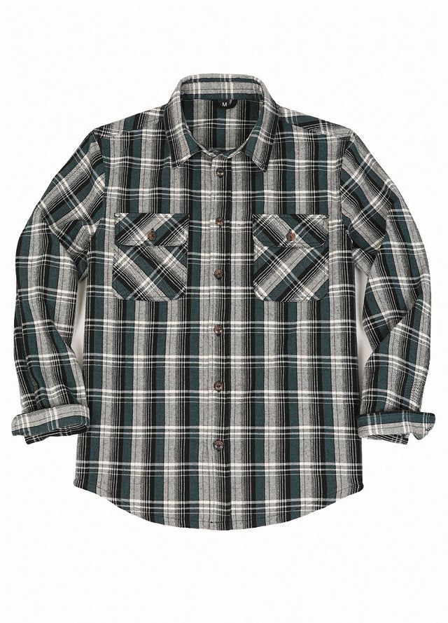 Men's Stalwart Heavyweight Flannel Shirts,10.6oz