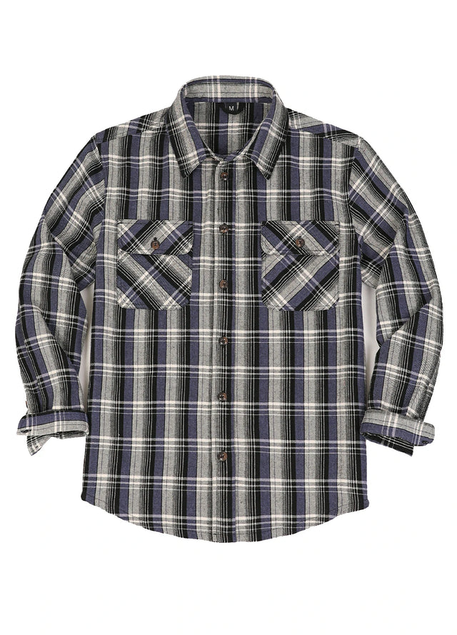Men's Stalwart Heavyweight Flannel Shirts,10.6oz