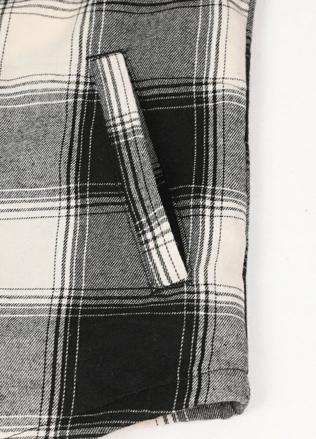 Women's Sherpa-Lined Flannel Jacket Full Zip Up Hooded Plaid Shirt