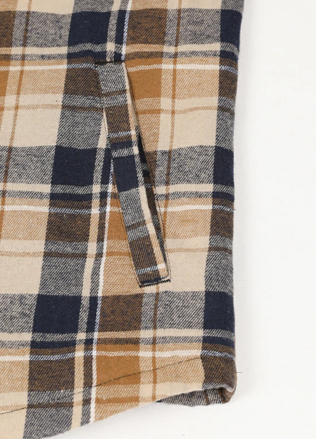 Women's Sherpa-Lined Flannel Jacket Full Zip Up Hooded Plaid Shirt