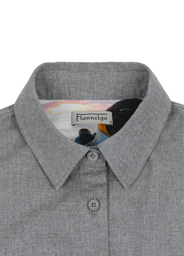 Women's Wildlife Adventure Solid Flannel Shirt