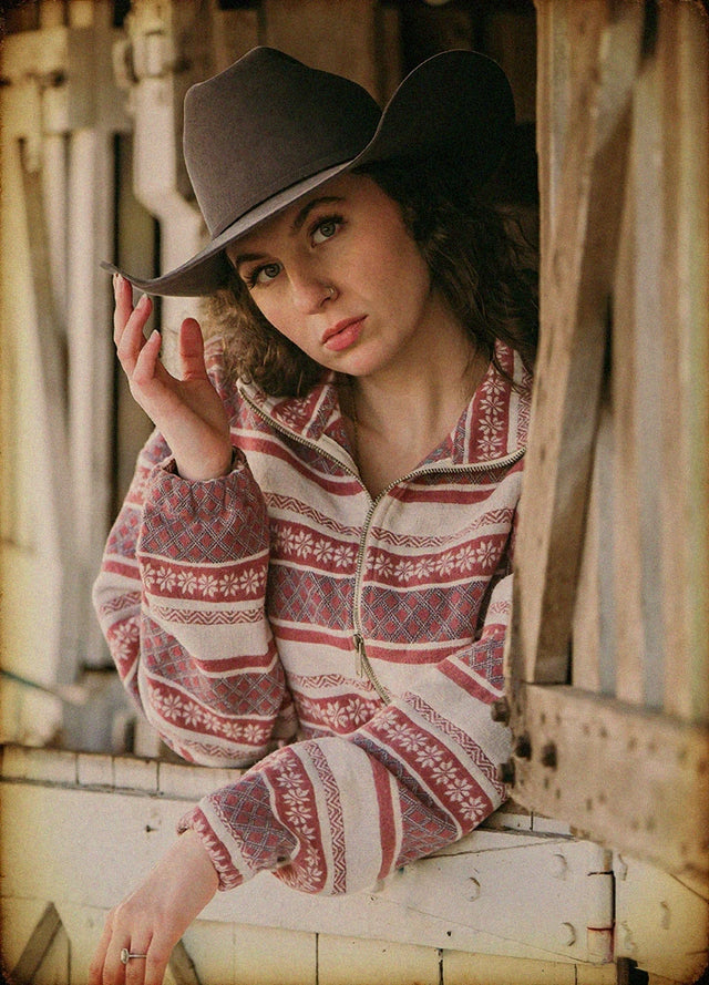 Echorize Aztec Cropped Jacket