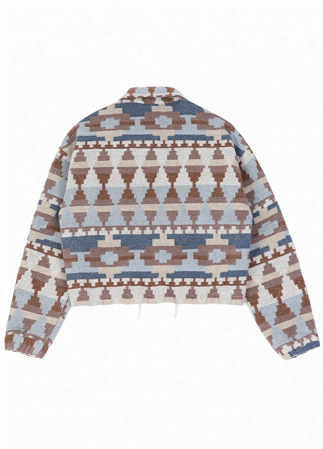 Echorize Aztec Cropped Jacket
