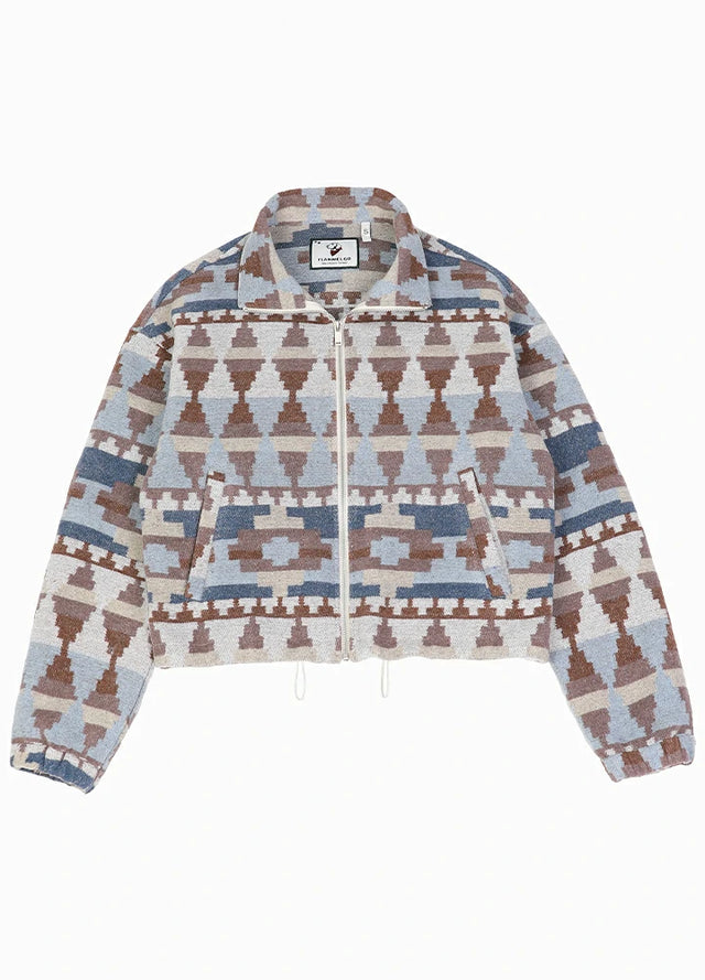 Echorize Aztec Cropped Jacket
