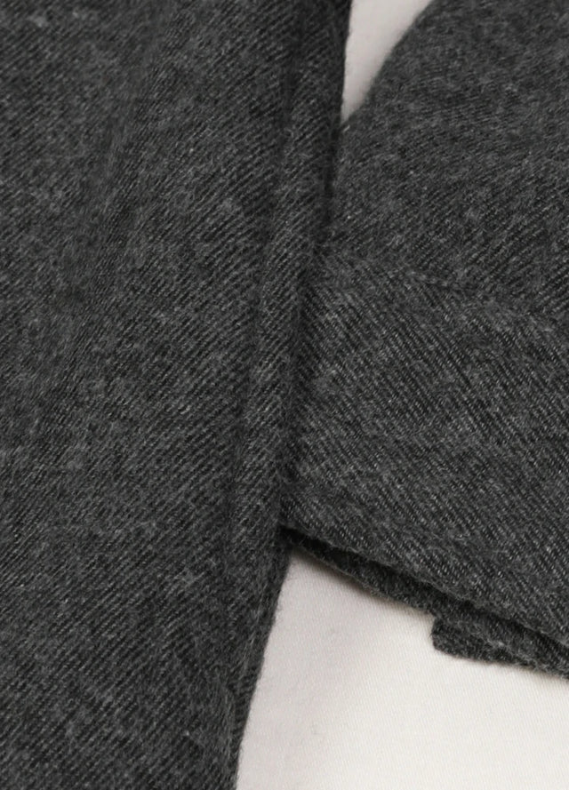 Children's Dark Grey Two side pockets flannel jacket