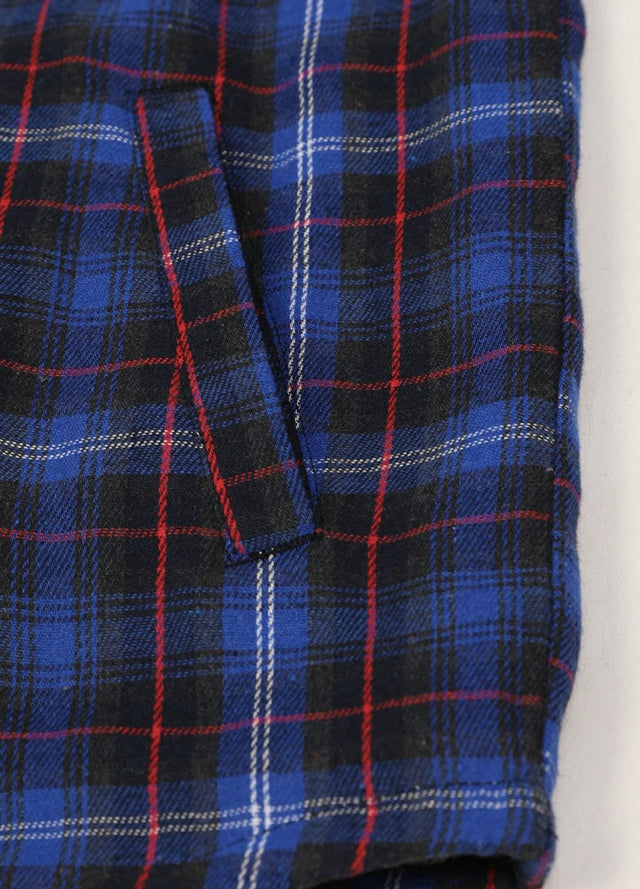Women's Sherpa-Lined Snap Button Flannel Jacket with Fleece Hood