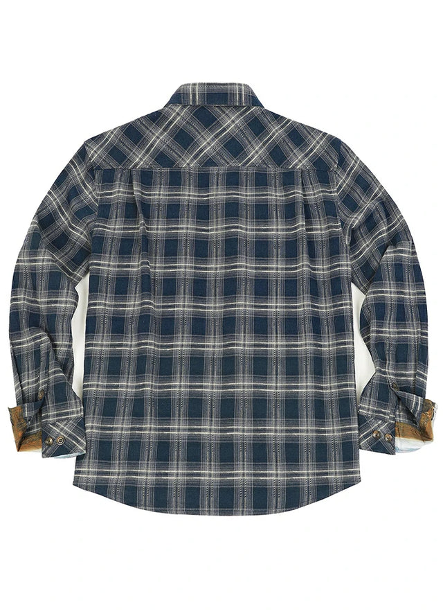 Men's Wildlife Adventure Flannel Plaid Shirt