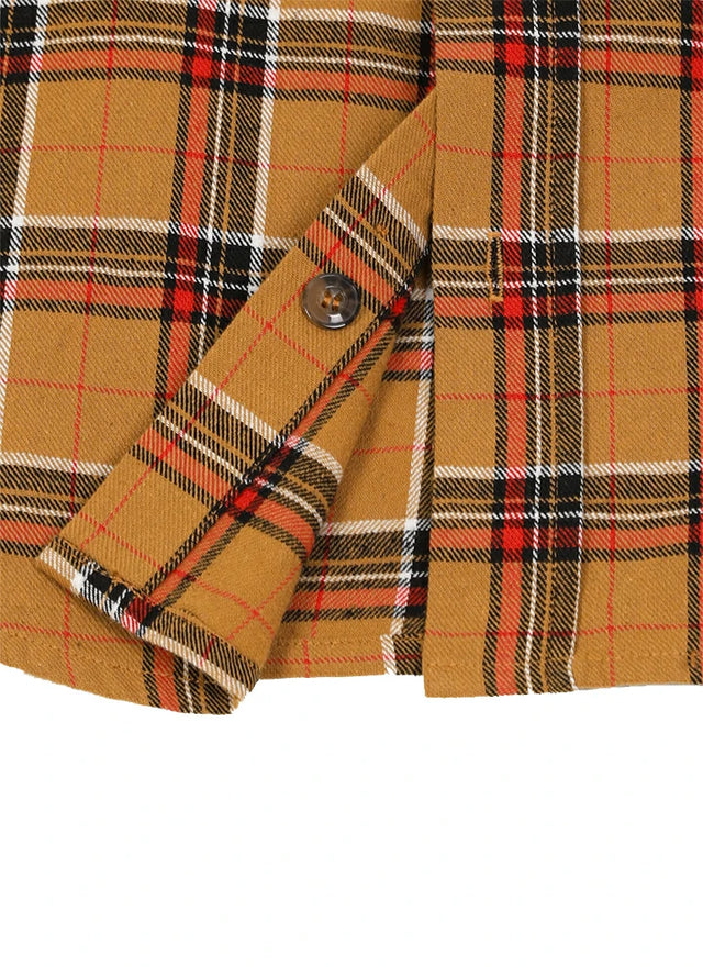 Men's Wildlife Adventure Flannel Plaid Shirt
