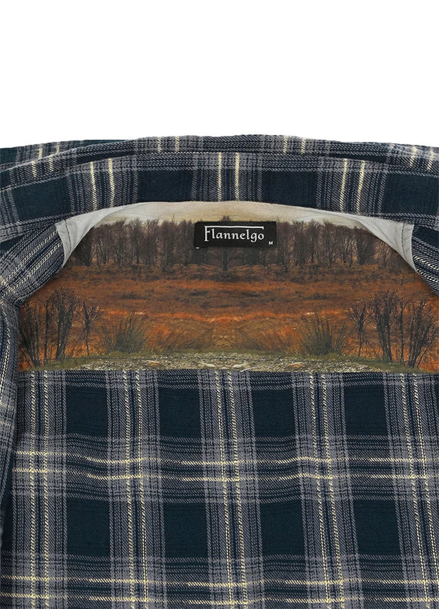 Men's Wildlife Adventure Flannel Plaid Shirt