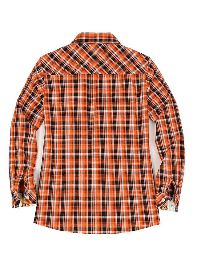 Women's Wildlife Adventure Flannel Plaid Shirt