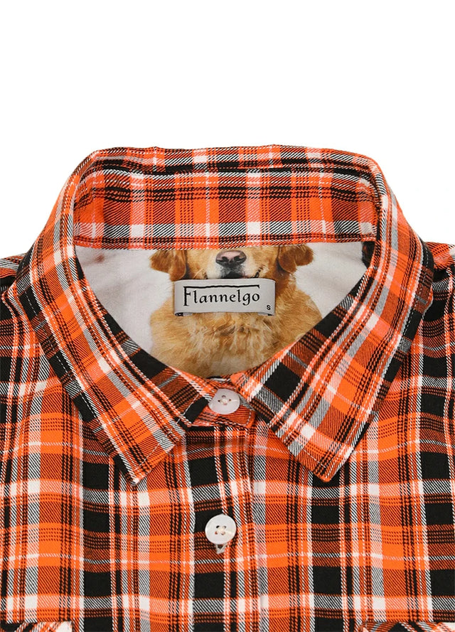 Women's Wildlife Adventure Flannel Plaid Shirt
