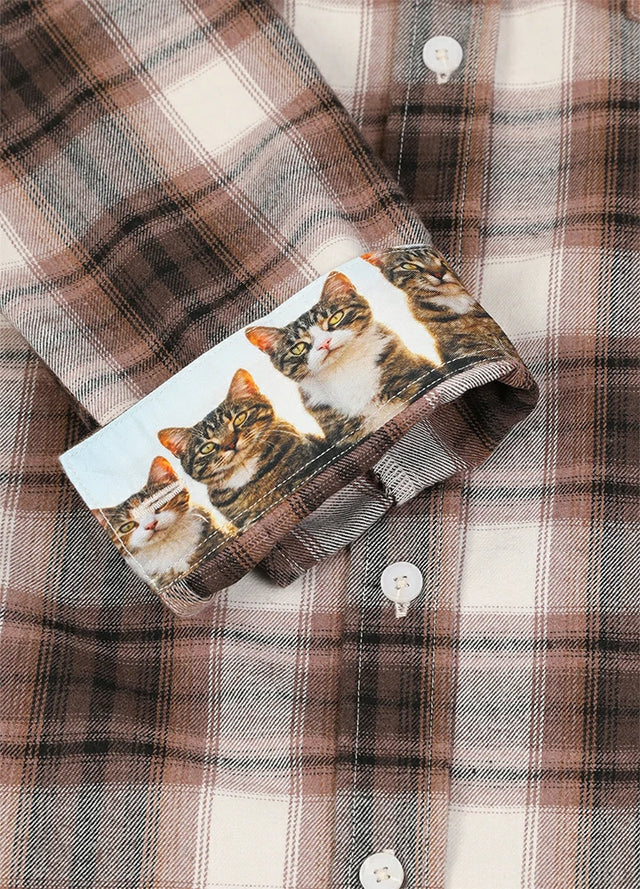Women's Wildlife Adventure Flannel Plaid Hooded Shirt
