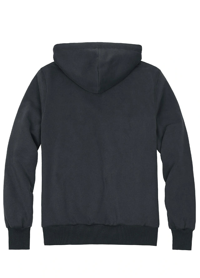Women's Zip-Up Reversible Plaid Hooded Sweatshirt