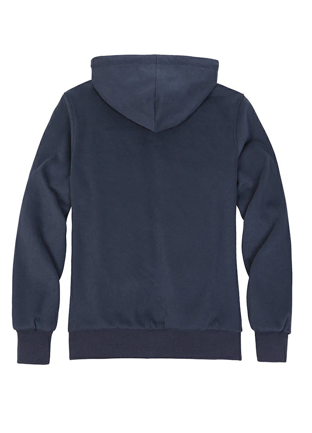 Women's Zip-Up Reversible Plaid Hooded Sweatshirt