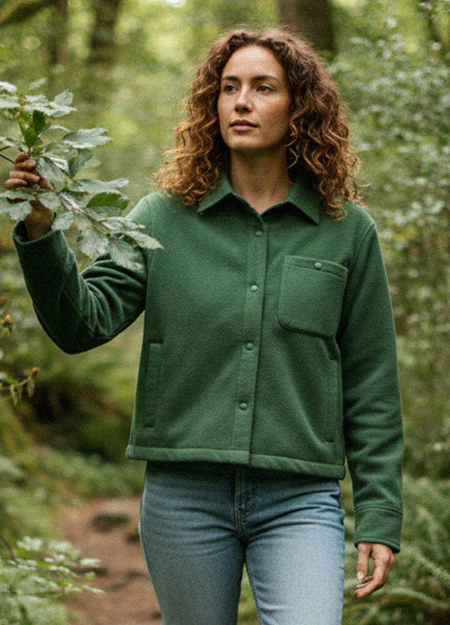 Women's Nature Ready Cropped Fleece Shirt Jacket