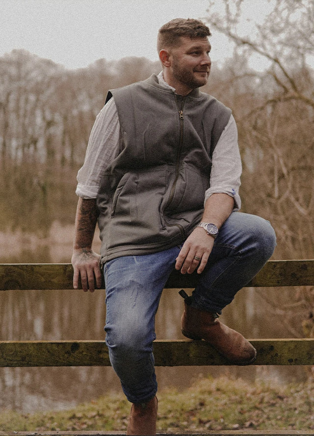 Men's Arctic Quilt Lined Washed Rugged Duck Canvas Vest