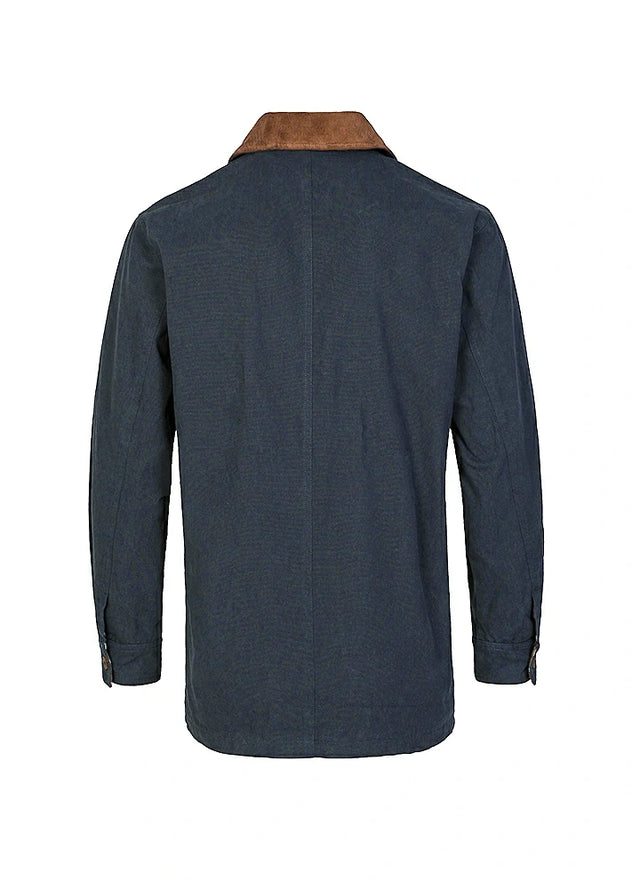 Back view of the navy men's heritage vintage field jacket-XR807NY-M,XR807NY-L,XR807NY-XL,XR807NY-XXL
