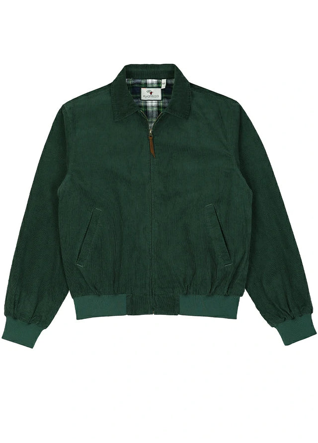Front view of moss men's vintage corduroy jacket