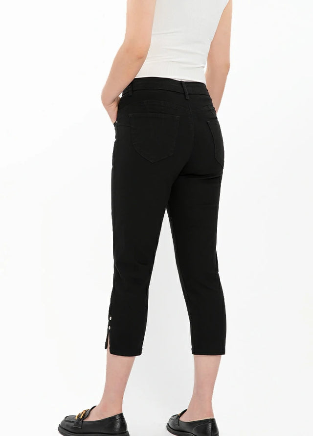 Women's Slim Straight Stretch Cropped Pants
