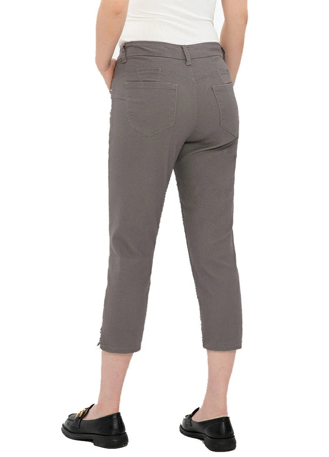 Women's Slim Straight Stretch Cropped Pants