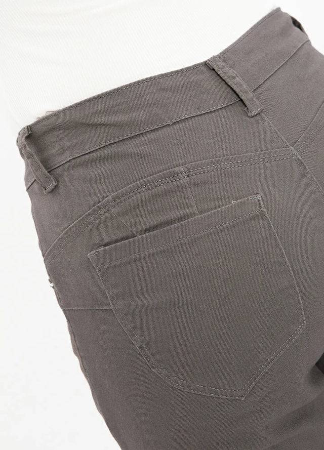 Women's Slim Straight Stretch Cropped Pants