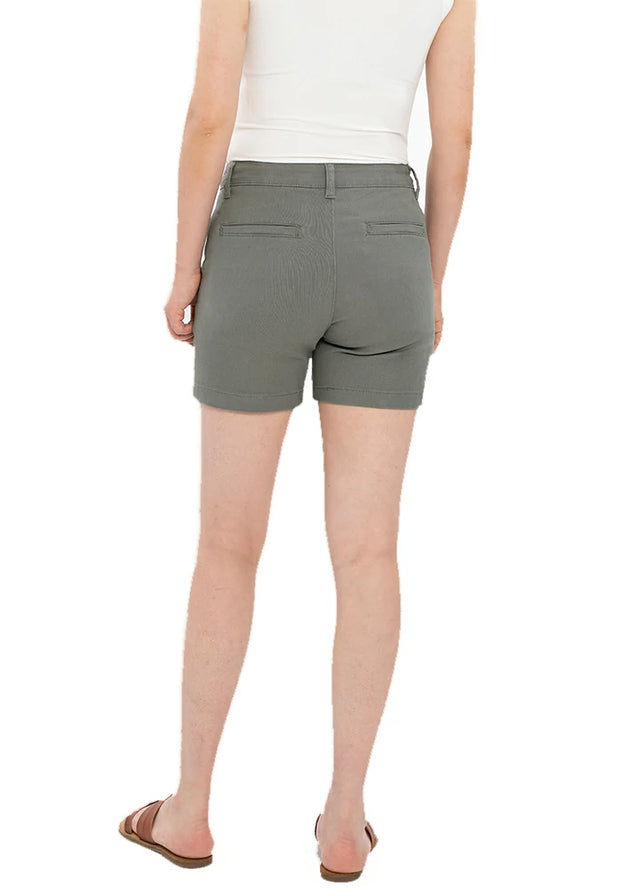 Women's Summer Casual Solid Chino Shorts, 4 Inch