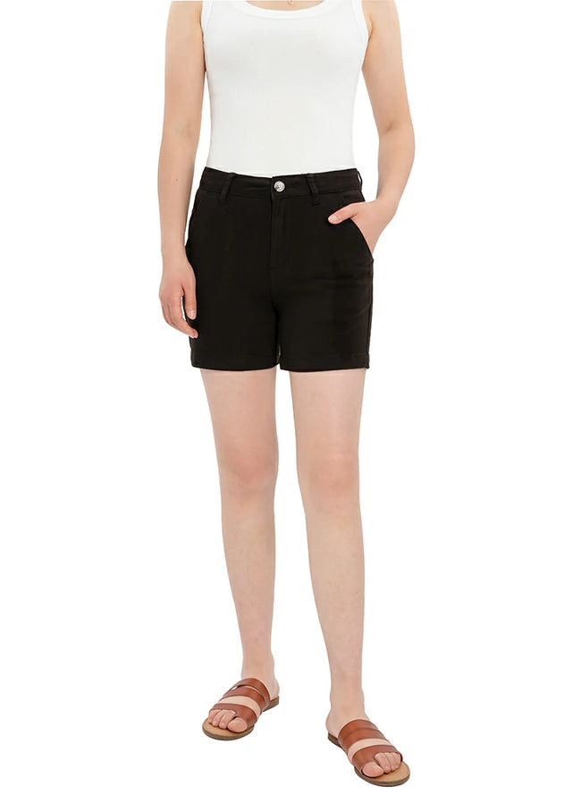 Women's Summer Casual Solid Chino Shorts, 4 Inch