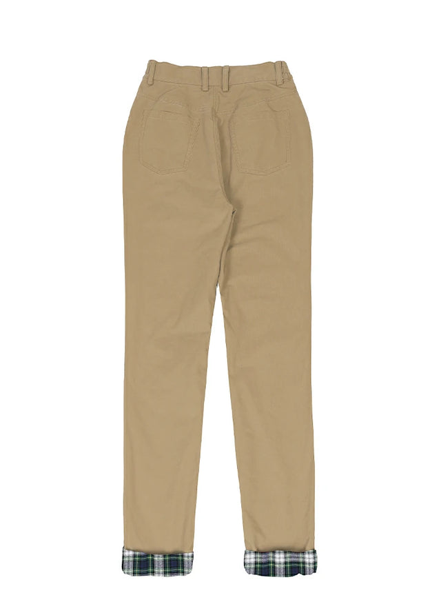 Kid's Flannel Lined Pants,Adjustable Waist