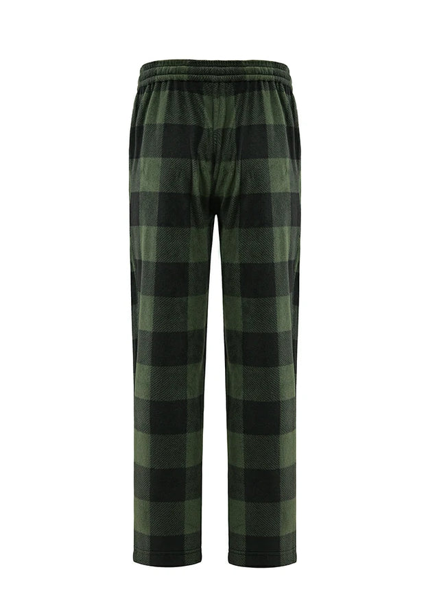 Boys Fleece Plaid Pajama Pants