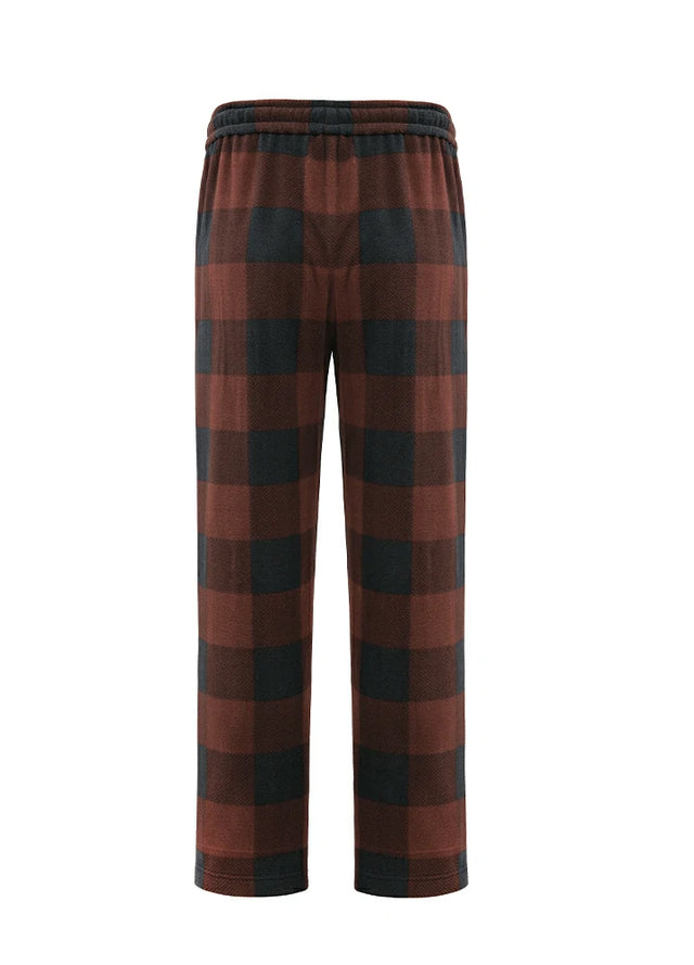 Boys Fleece Plaid Pajama Pants