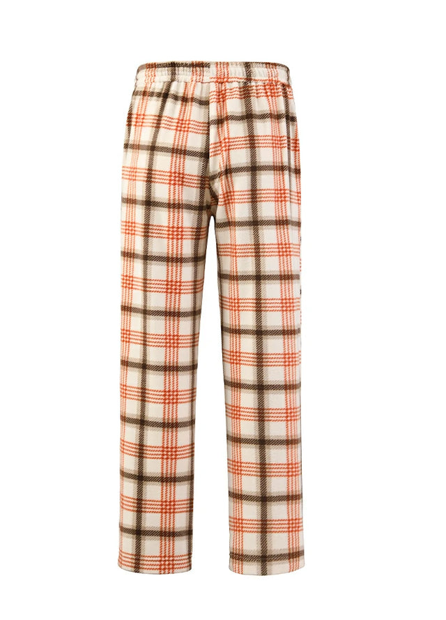 Boys Fleece Plaid Pajama Pants