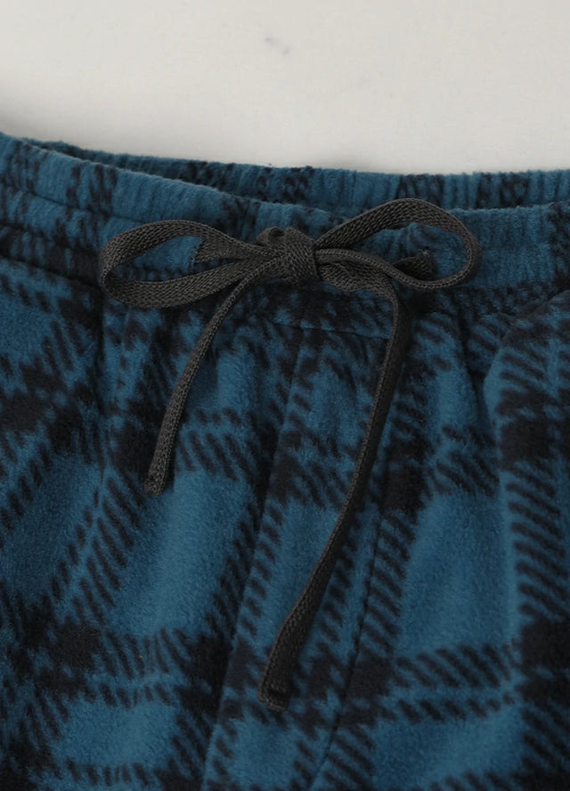 Men's Fleece Plaid Pajama Pants
