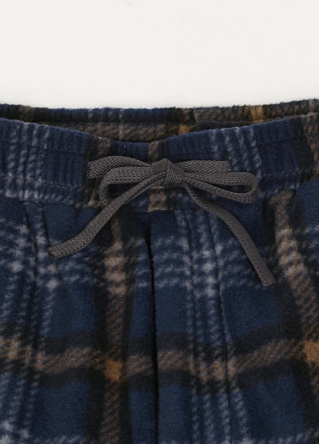 Boys Fleece Plaid Pajama Pants