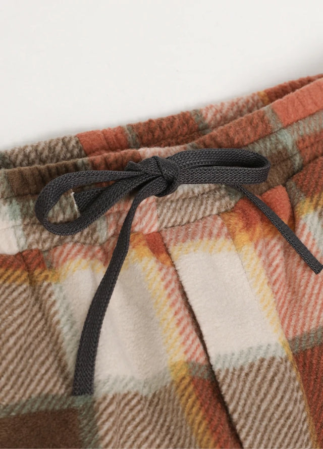 Men's Fleece Plaid Pajama Pants