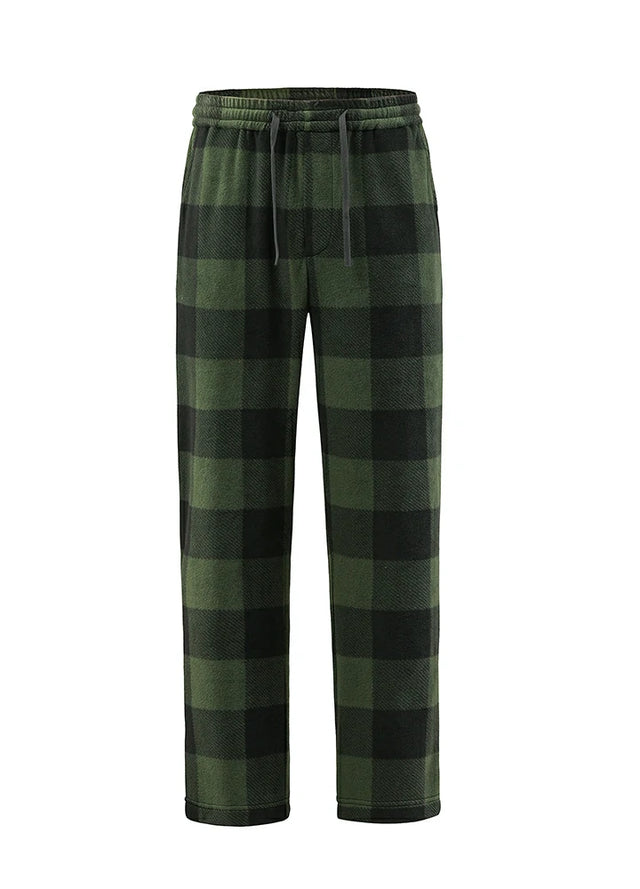 Boys Fleece Plaid Pajama Pants