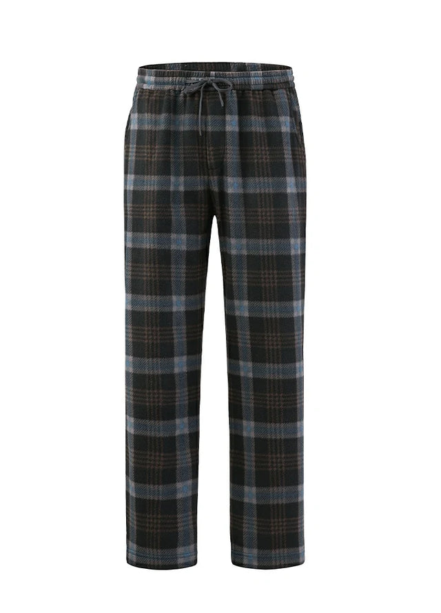Men's Fleece Plaid Pajama Pants
