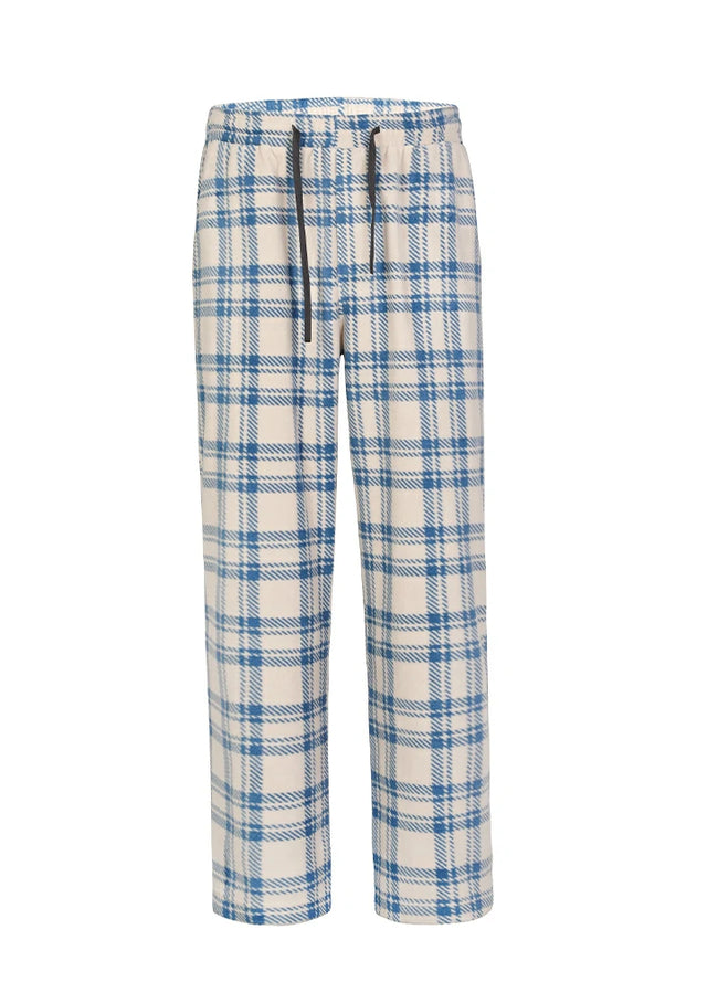 Men's Fleece Plaid Pajama Pants