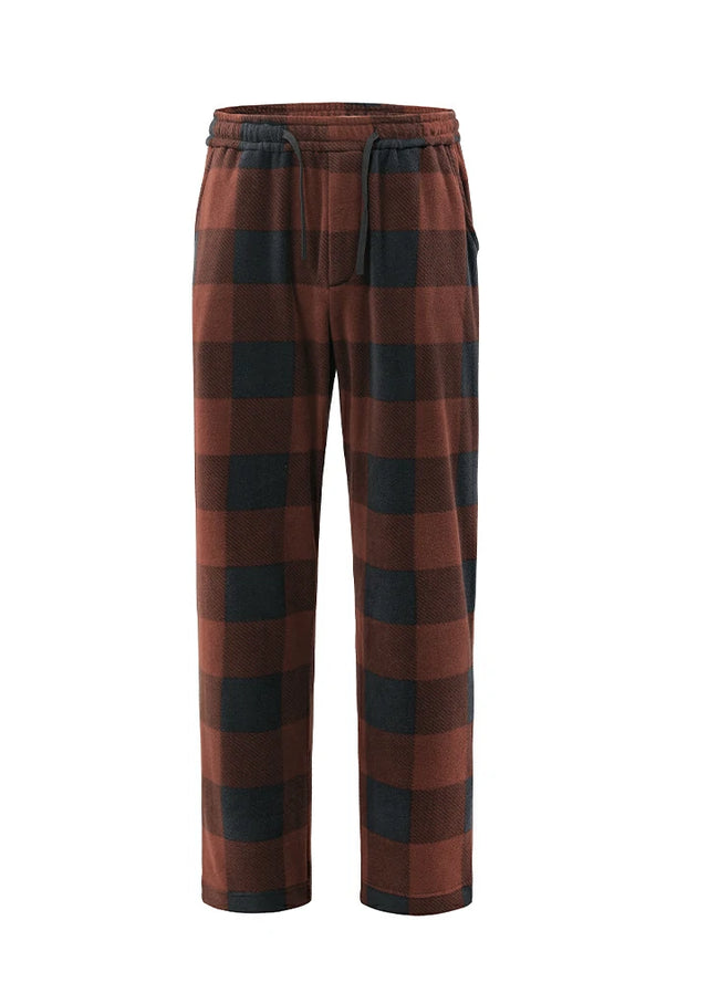 Men's Fleece Plaid Pajama Pants