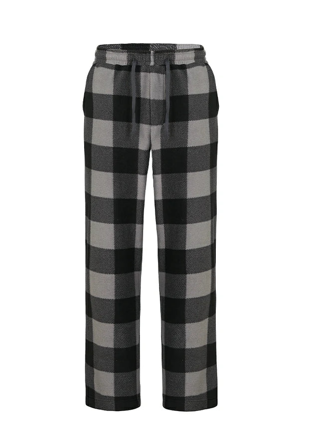 Boys Fleece Plaid Pajama Pants