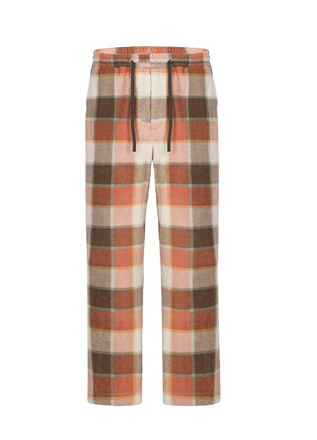 Men's Fleece Plaid Pajama Pants