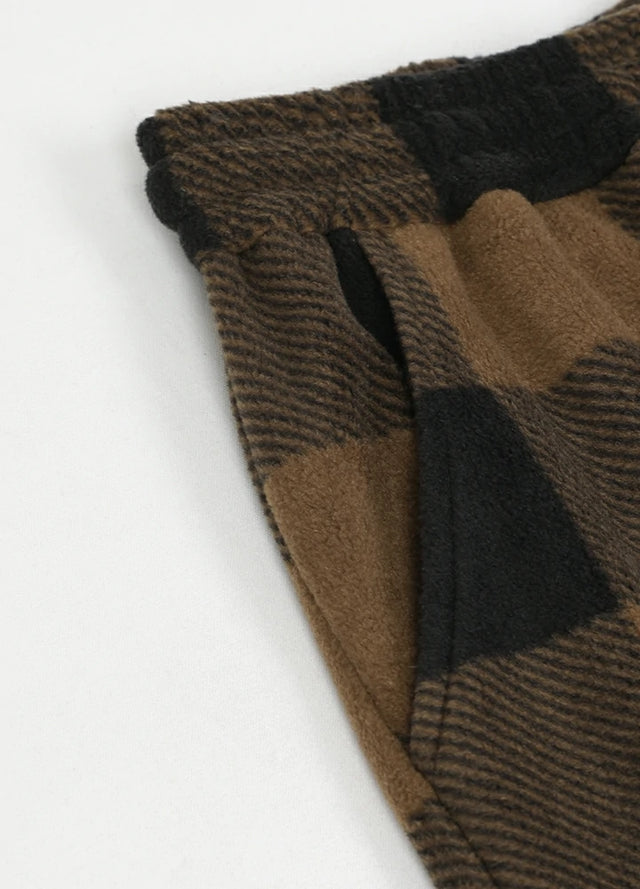 Boys Fleece Plaid Pajama Pants