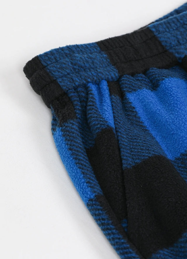 Men's Fleece Plaid Pajama Pants