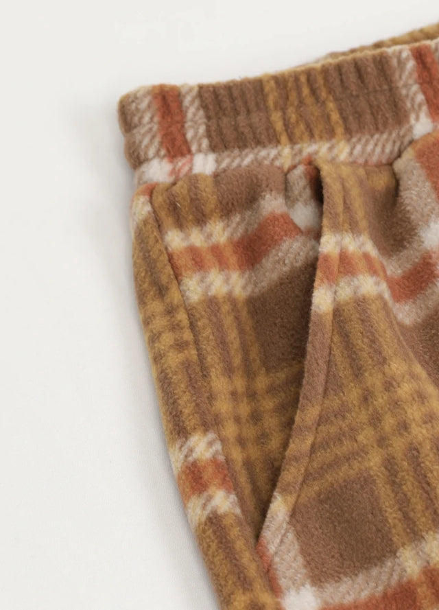Boys Fleece Plaid Pajama Pants