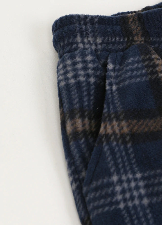 Boys Fleece Plaid Pajama Pants
