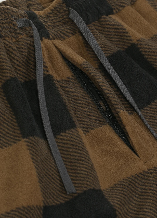 Men's Fleece Plaid Pajama Pants