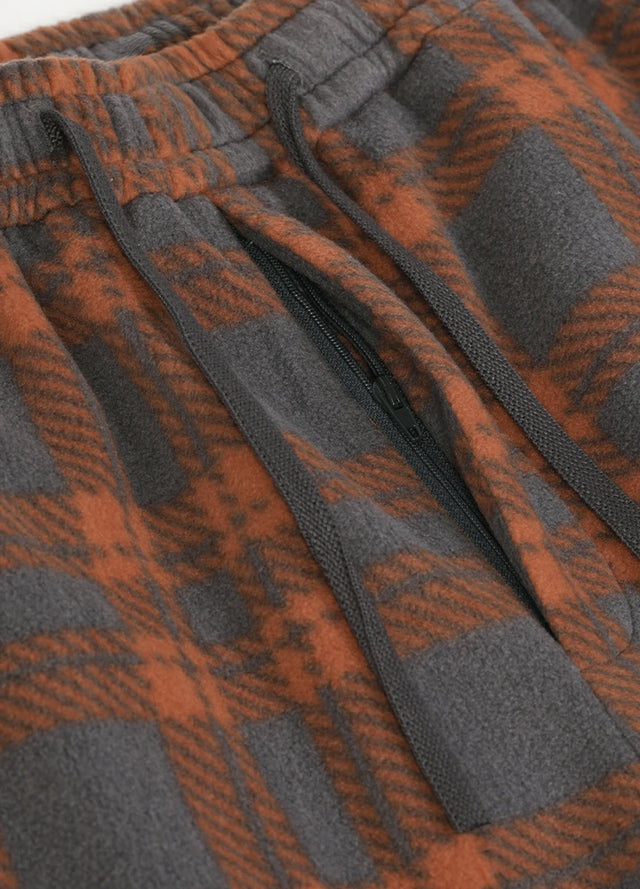 Men's Fleece Plaid Pajama Pants