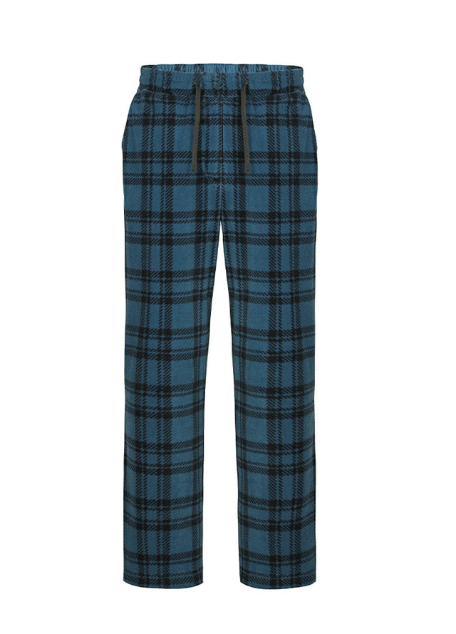 Men's Fleece Plaid Pajama Pants
