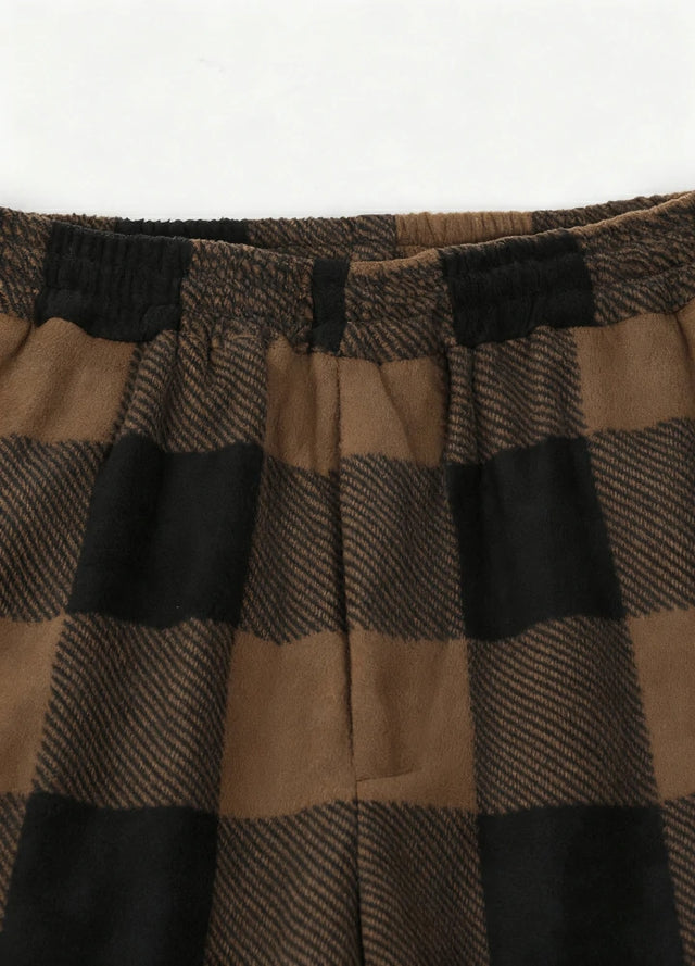 Boys Fleece Plaid Pajama Pants