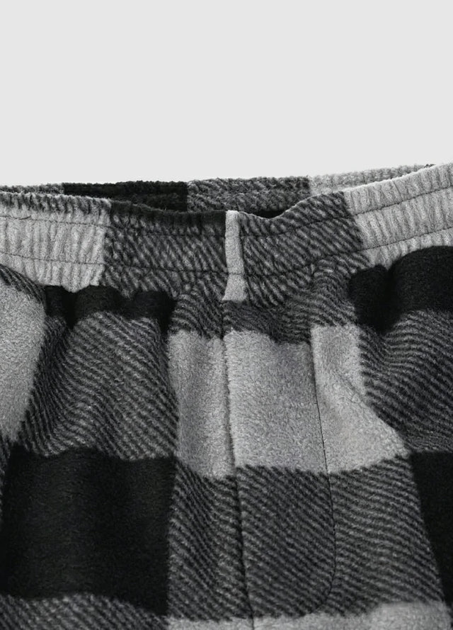 Boys Fleece Plaid Pajama Pants